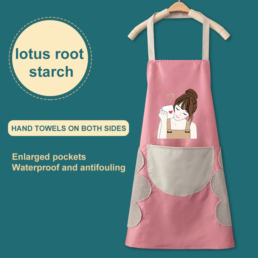 Korea Creative Hand Towel Waterproof Apron