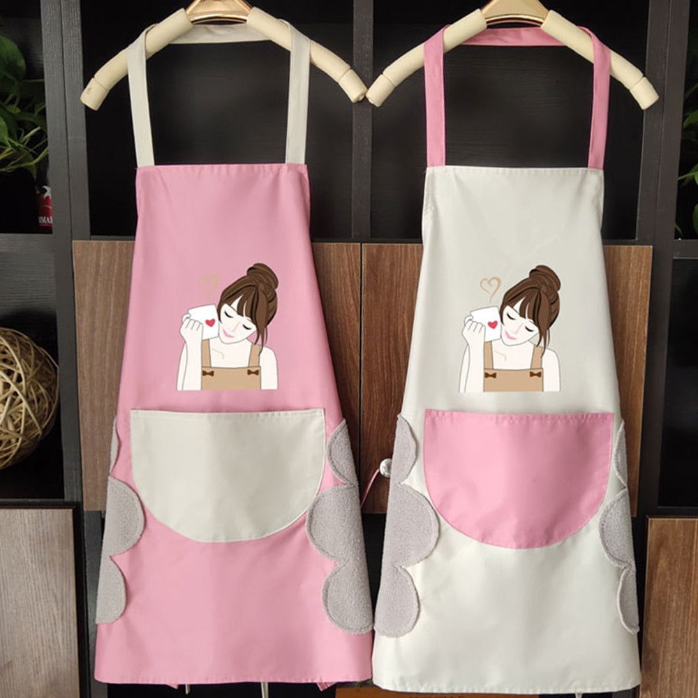 Korea Creative Hand Towel Waterproof Apron