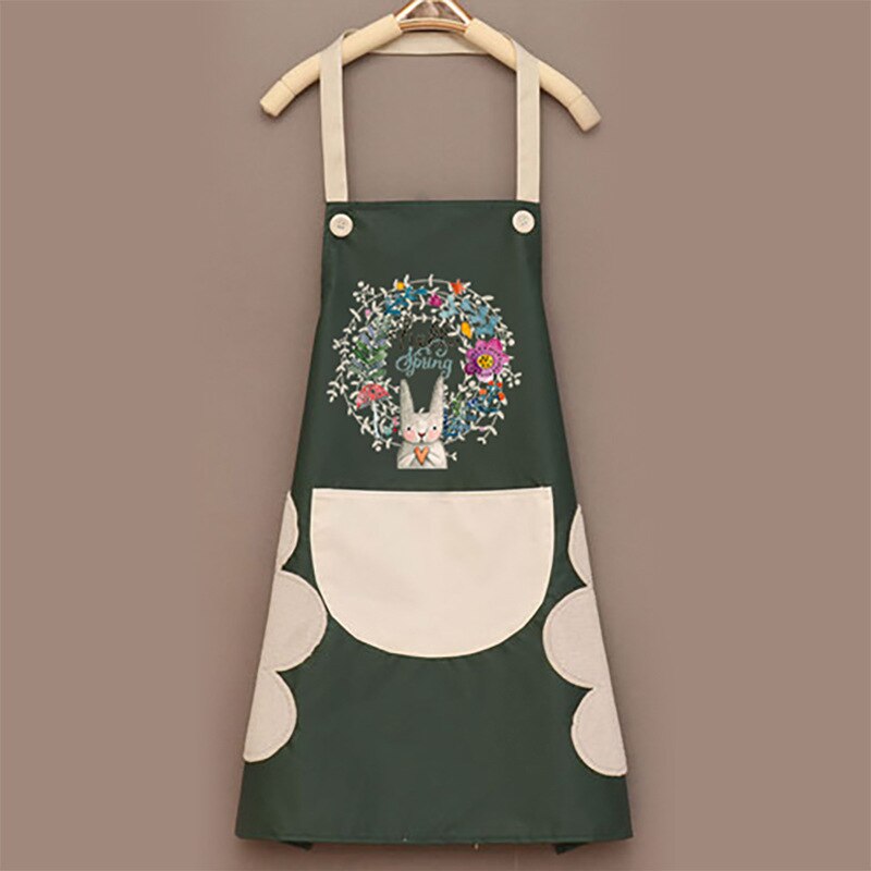 Cartoon Rabbit Kitchen Apron (Waterproof Oil-Proof)