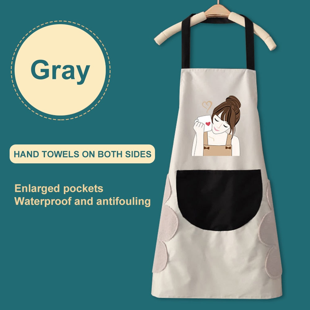 Korea Creative Hand Towel Waterproof Apron