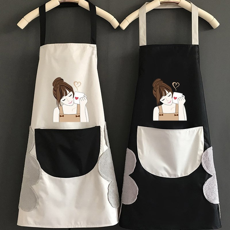 Korea Creative Hand Towel Waterproof Apron