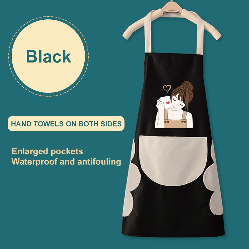 Korea Creative Hand Towel Waterproof Apron