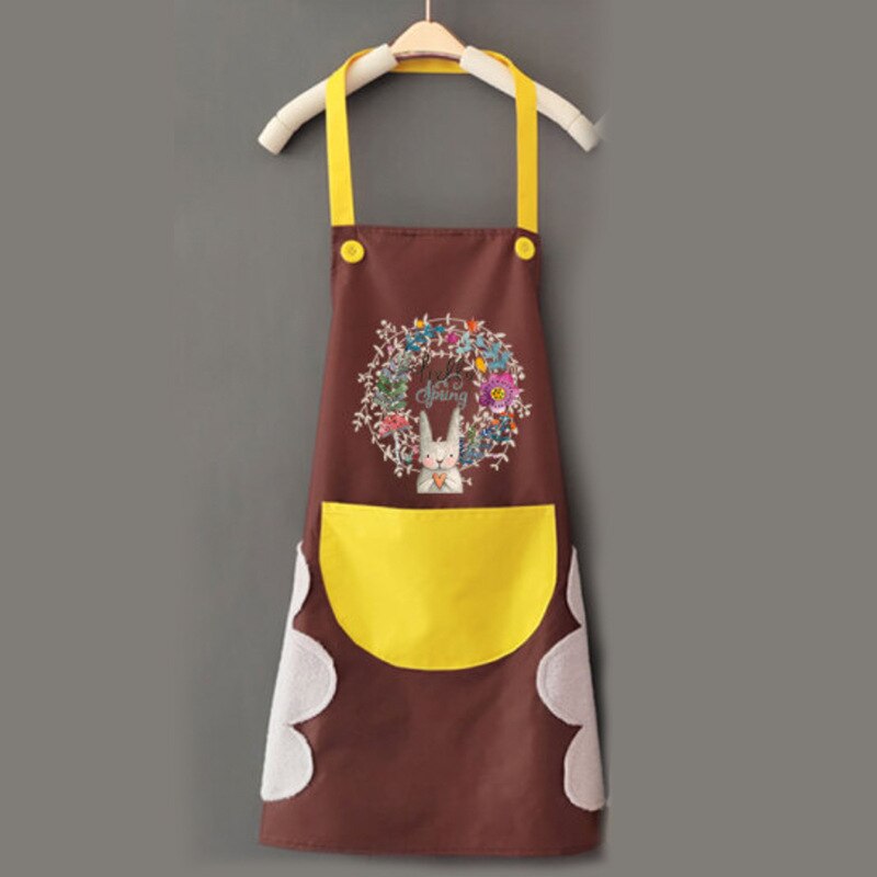 Cartoon Rabbit Kitchen Apron (Waterproof Oil-Proof)