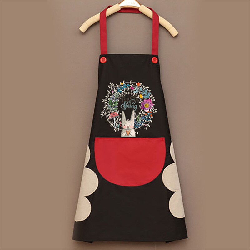 Cartoon Rabbit Kitchen Apron (Waterproof Oil-Proof)