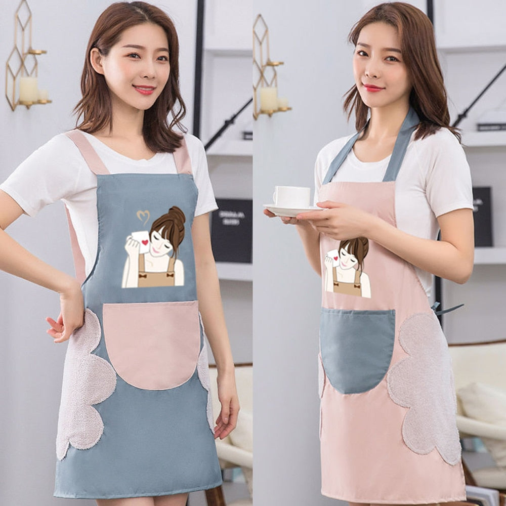 Korea Creative Hand Towel Waterproof Apron